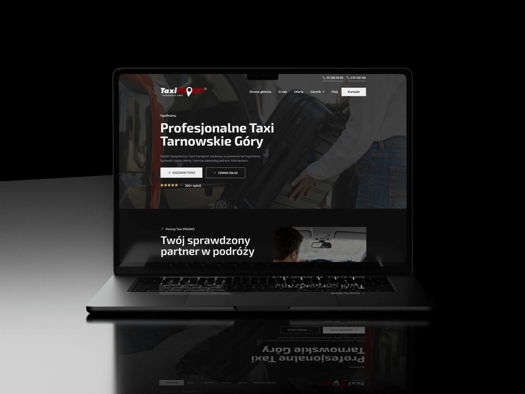 Widok projektu strony TaxiPromo