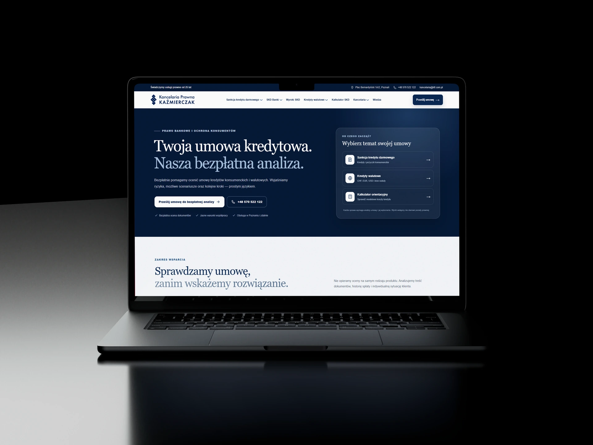 Mockup Kancelaria Prawna Kaźmierczak